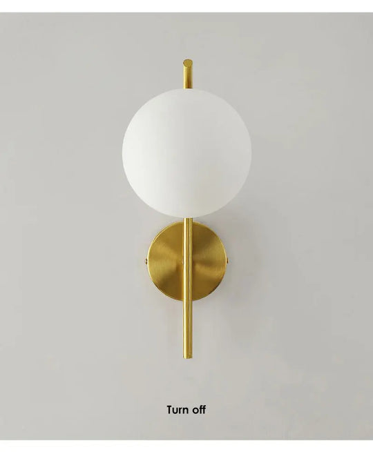 Home Deco Frosted Glass Ball Wall Lamp