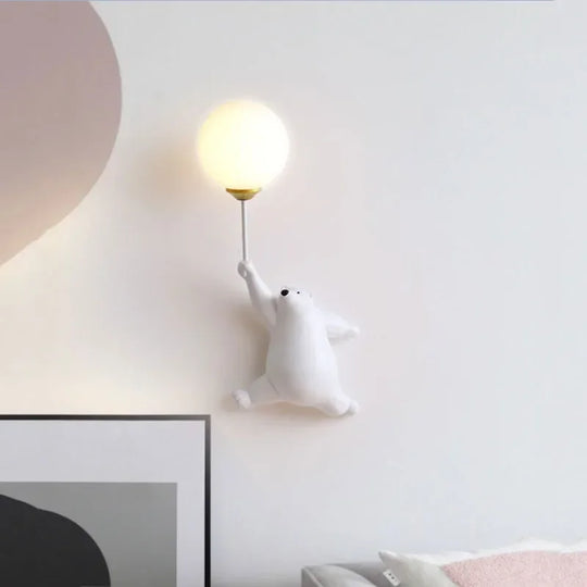 Home Deco Polar Bear LED Wall Lamp