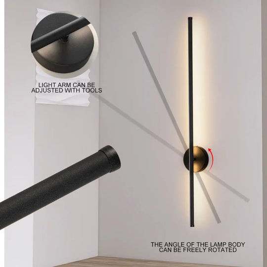 Home Deco Rotatable Dimmable LED Wall Lamp