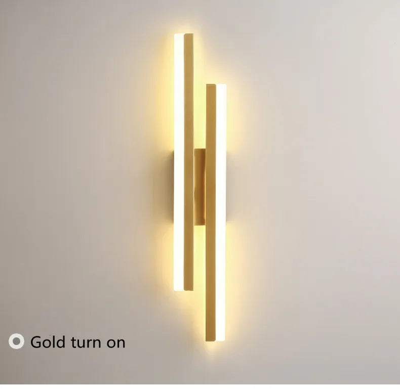 Home Deco Copper Line Acrylic Wall Lamp