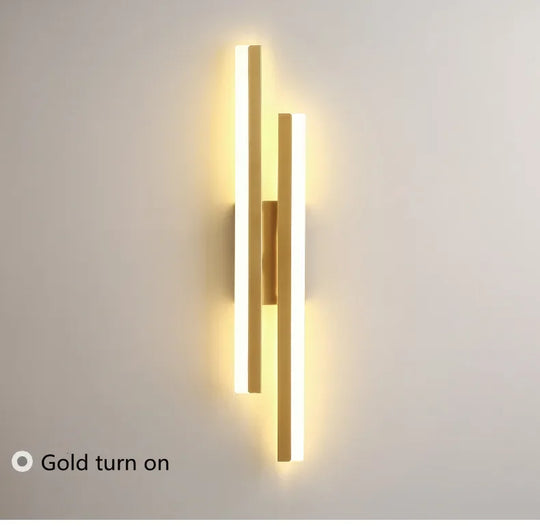 Home Deco Copper Line Acrylic Wall Lamp