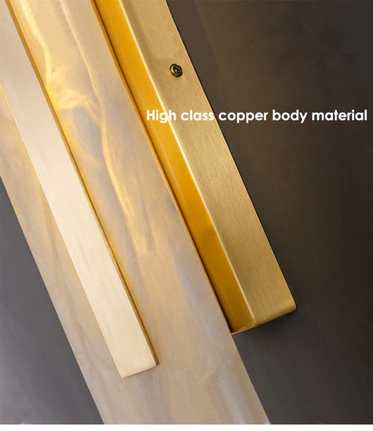 Home Deco Marble Copper Gold Wall Light