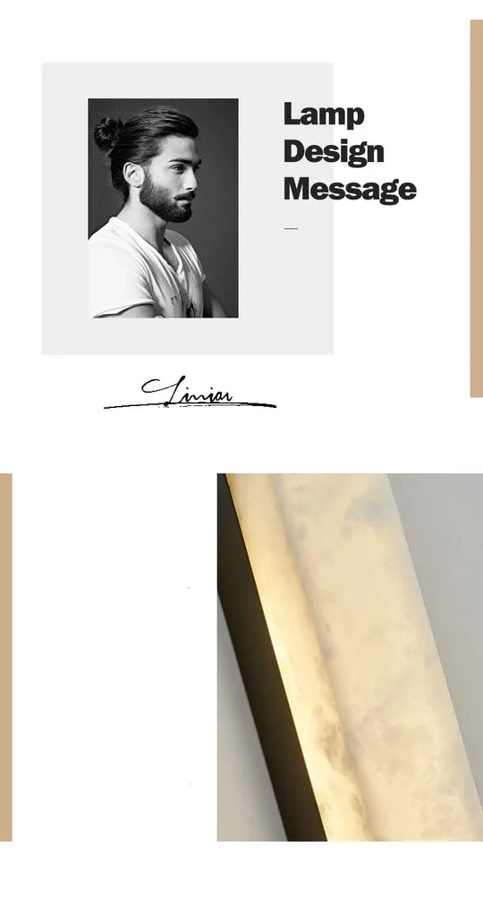 Home Deco Marble Copper Body Wall Lamp