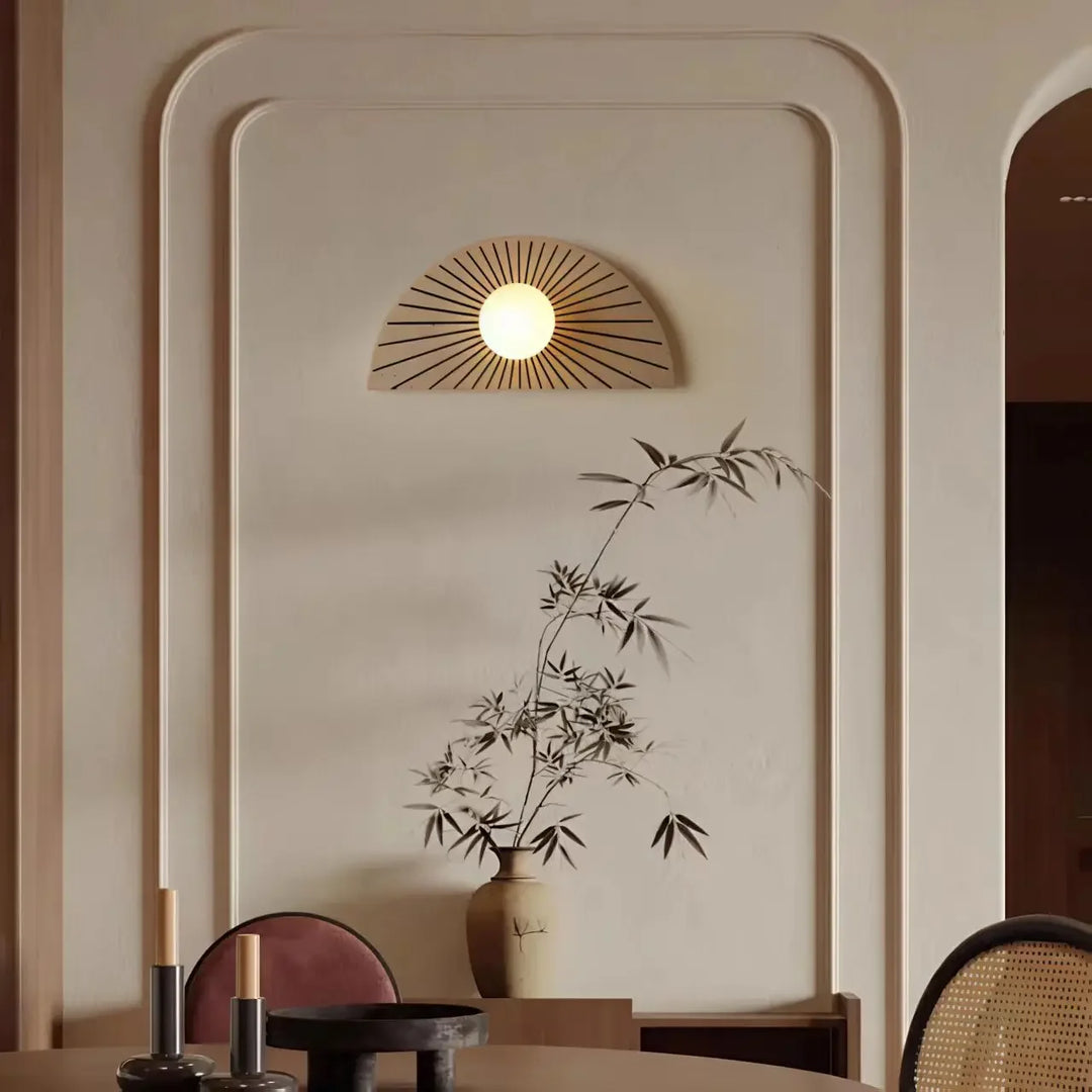 Home Deco Round Resin LED Wall Lamp