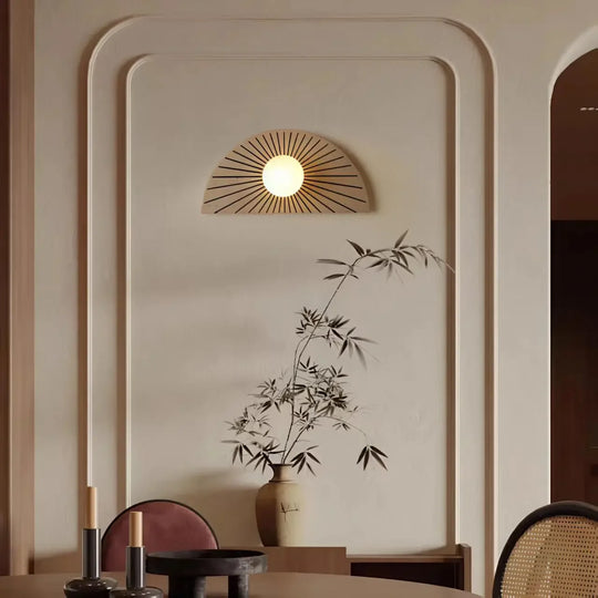 Home Deco Round Resin LED Wall Lamp