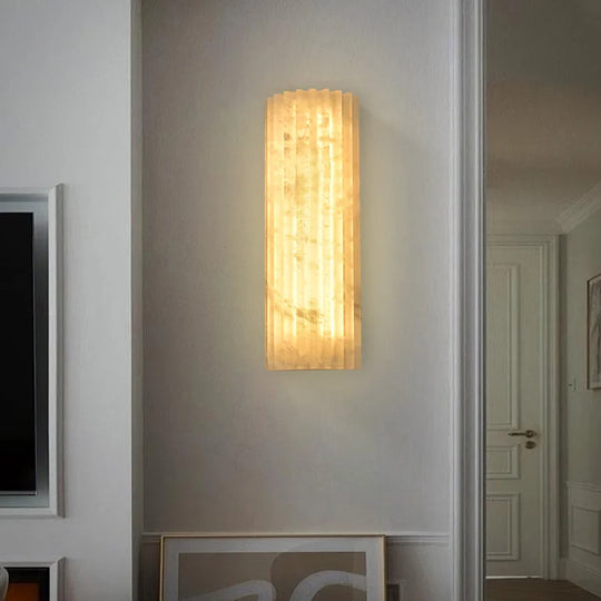 Home Deco Modern Marble Copper Wall Lamp