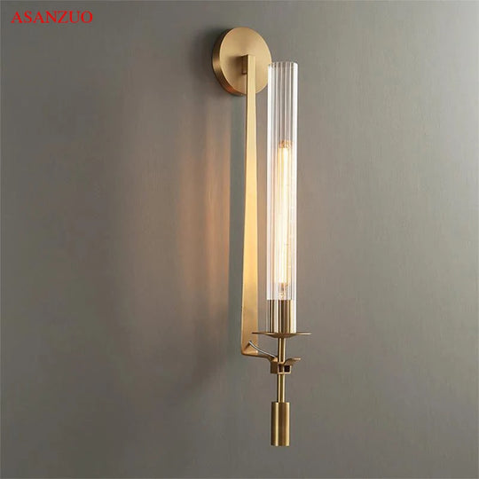 Home Deco Post Modern Retro Glass Wall Lamp