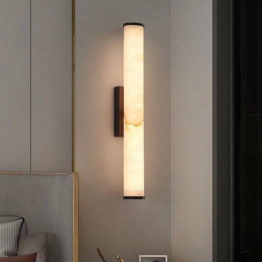 Home Deco Modern Copper Marble Wall Lamp