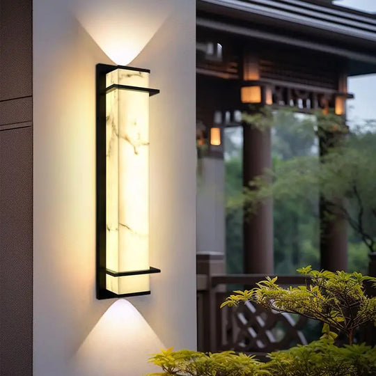 Home Deco Marble LED Outdoor Wall Lamp