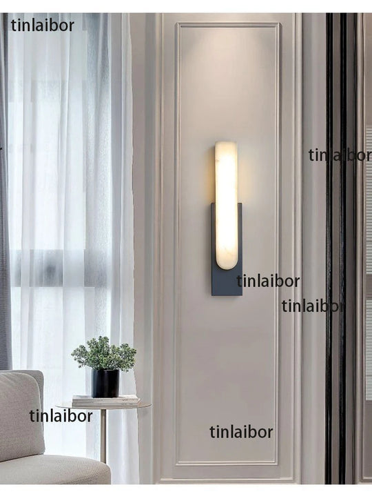 Home Deco Spanish Simulation Marble Wall Lamp