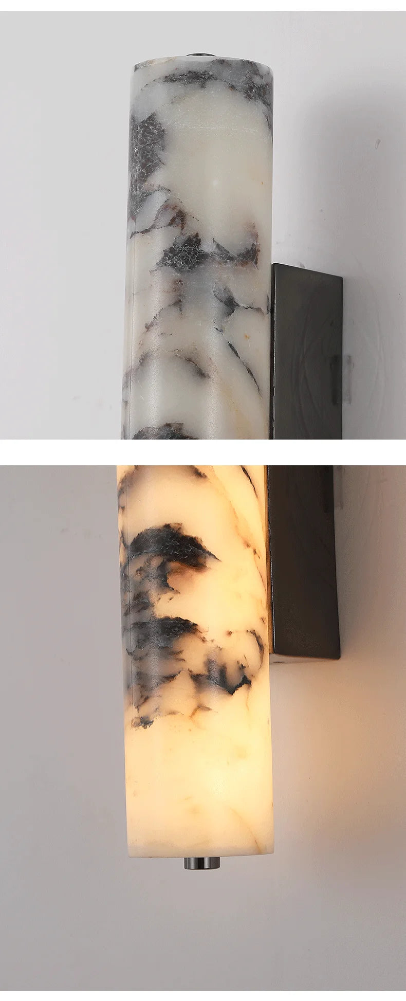 Home Deco Italian Black Marble Wall Lamp