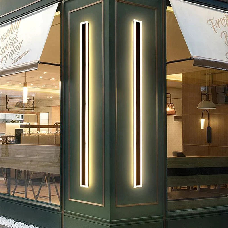 Tall Outdoor Waterproof LED Wall Lamp – Dimmable IP65 Aluminum Sconce