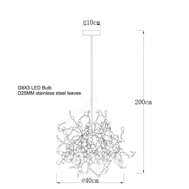 Athena - Luxury art deco style chandelier