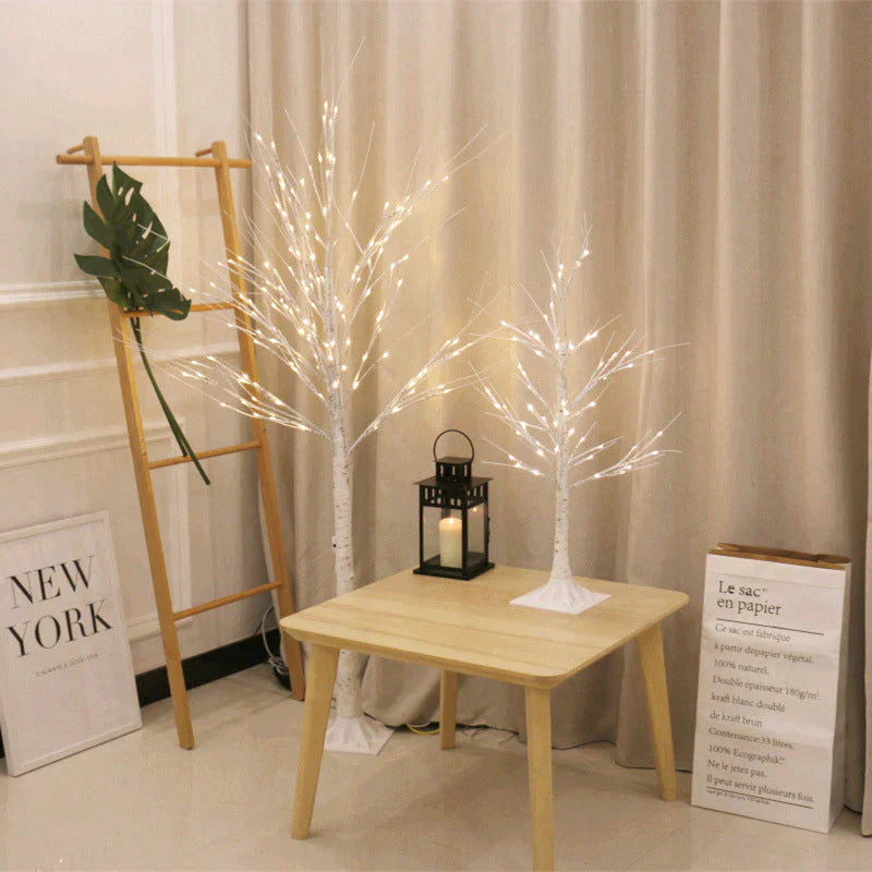 Birch Tree Lights Glow Led Christmas Simulation New Year 0.6M Desktop(24 Lamps) Floor Lamps