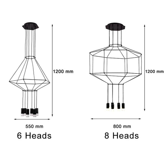 Lampe suspendue créative moderne en métal noir, fil long, forme simple, lampe suspendue pour cuisine, bar, chevet, suspension