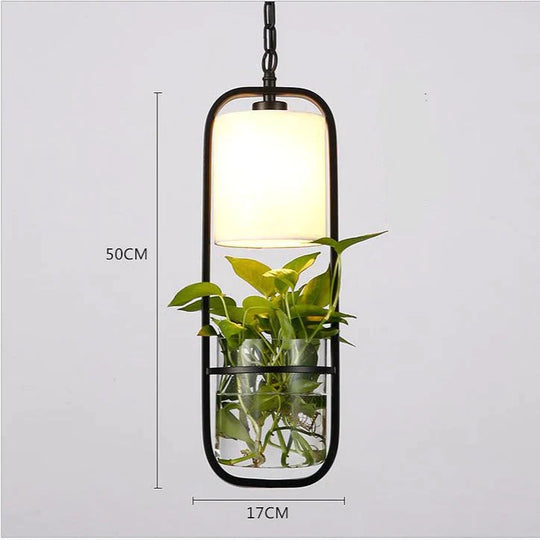 Lustre de fleurs et de plantes de jardin Salle à manger Chambre à coucher Couverture en tissu créatif Couloir Bar Balcon Lustre à eau en fer