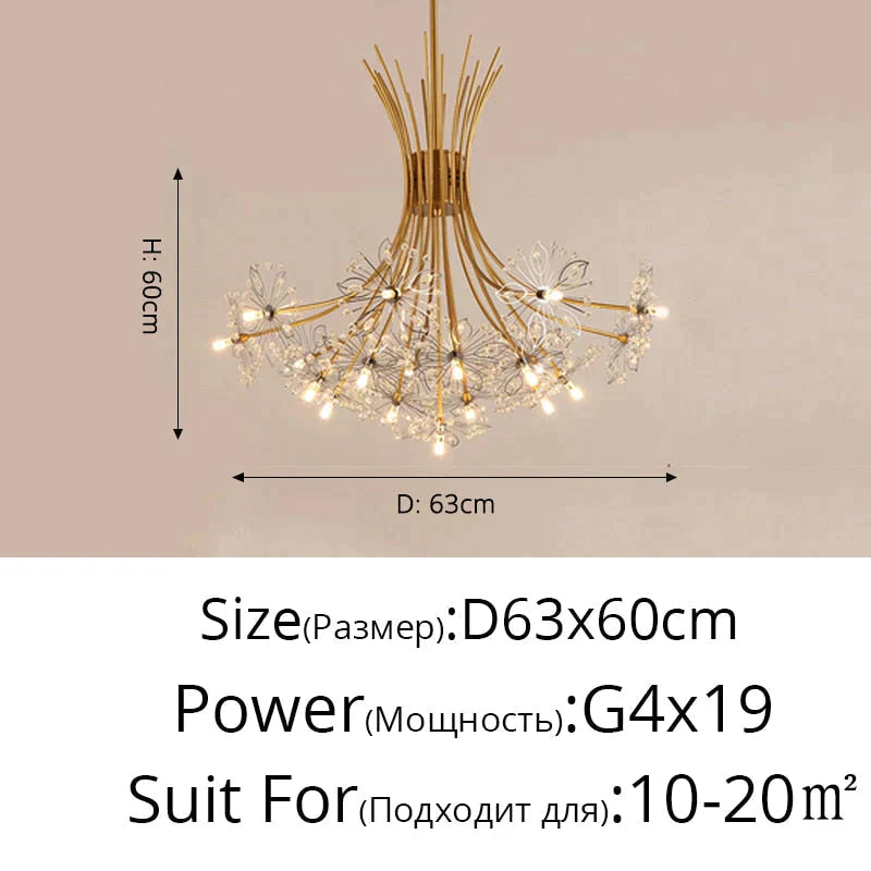 Glory - Led Flowers Chandeliers