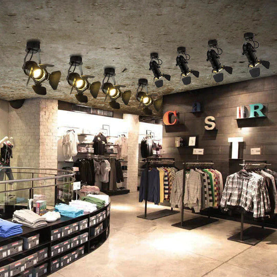 Lacey - Retro Industrial LED Ceiling Light E27 Bulb Indoor LED Spot Lamp for Coffee Shop Clothing Store Bar Art Exhibition Studio