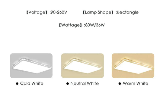 Leah - Plafonnier LED moderne, luminaire de plafond, montage en surface, télécommande, intensité variable, 18 W, 48 W, pour salon, chambre à coucher, balcon