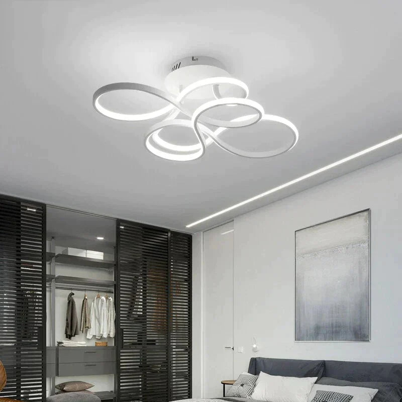 Modern Ceiling Lights White/Gold/Coffee Color LED Lamp For Living Room Bed Room Study Room Surface Mounted Lamps Remote Control