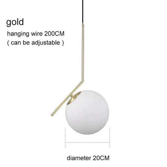 Lampes suspendues modernes en forme de boule de verre pour salle à manger, luminaires d'intérieur, de cuisine, de bar, de restaurant