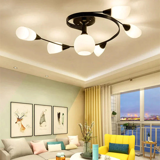Modern Led Chandelier Ceiling Lamp Indoor Illuminate Lighting Avize Salon Lustres Childern Lights