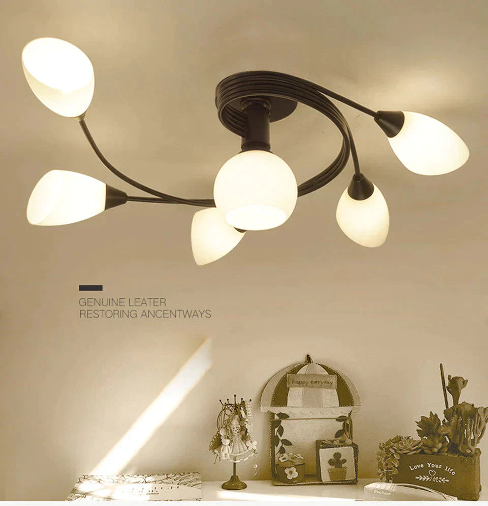 Modern Led Chandelier Ceiling Lamp Indoor Illuminate Lighting Avize Salon Lustres Childern Lights