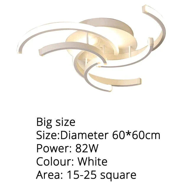 New Modern Led Ceiling Light For Living Room Bedroom White Color Dimmable With Remote Lighting Lamp Lamparas De Techo