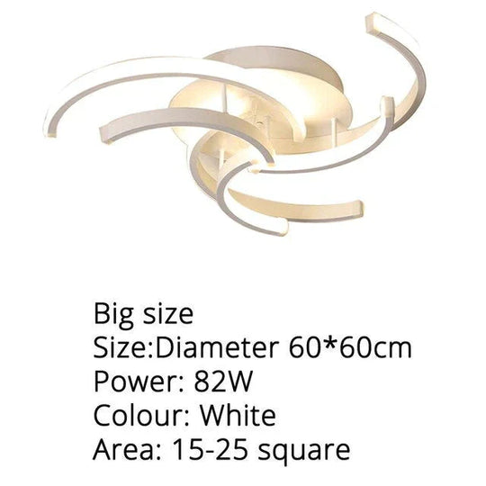 New Modern Led Ceiling Light For Living Room Bedroom White Color Dimmable With Remote Lighting Lamp Lamparas De Techo