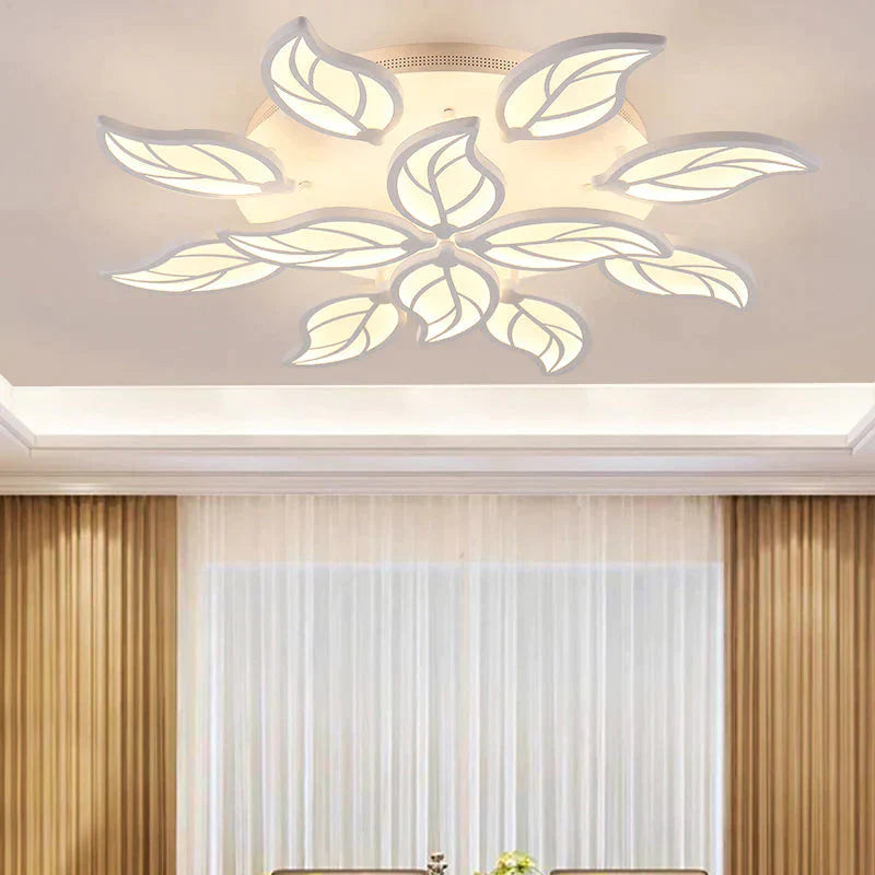 New Style Led Ceiling Light Leaf-Shape For Living Room Study Bedroom Home Decoration Lamp Fixtures