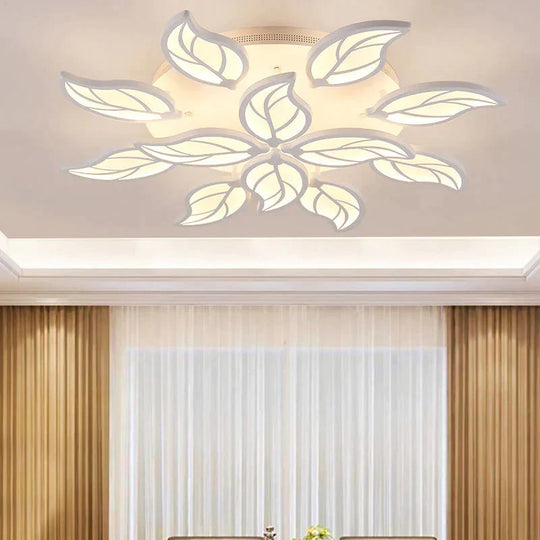 New Style Led Ceiling Light Leaf-Shape For Living Room Study Bedroom Home Decoration Lamp Fixtures