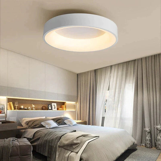 Nora - Plafonnier LED pour chambre à coucher, panneau moderne, luminaire de salon, plafonnier de cuisine, montage en surface, télécommande encastrée