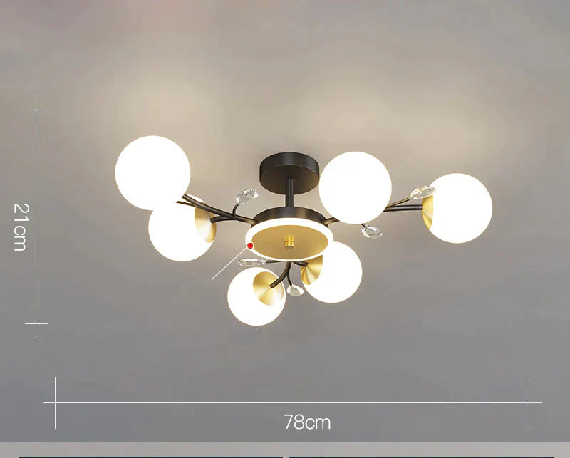 Nordic Living Room Lamp Simple Modern Atmosphere Luxury Ceiling
