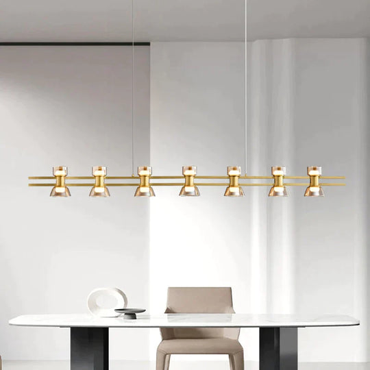 Lampe à bande LED de luxe pour bar, îlot de cuisine, luminaire de table, style nordique moderne et minimaliste