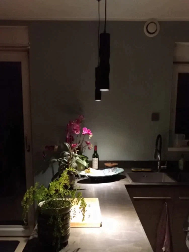 Lampe suspendue à intensité variable, lampe suspendue, îlot de cuisine, salle à manger, magasin, bar, comptoir, décoration, tuyau cylindrique, lumières de cuisine