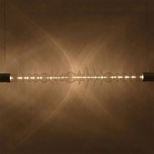 Postmodern Lights Luxury Restaurant LED Lamp Nordic Minimalist Designer Study Cafe Bar Island Creative Art Long Glass Chandelier