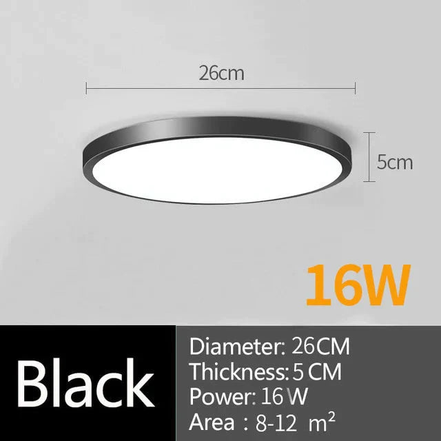 Plafonniers LED modernes éclairage rond 16W 15W 20W 30W 50W plafonnier LED lumière pour la maison chambre salle de bain salon