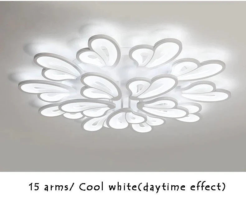 Modern Led Ceiling Lights For Living Room Dining Room Bedroom Foyer Luminaries White Frame Led Ceiling Lamps Input