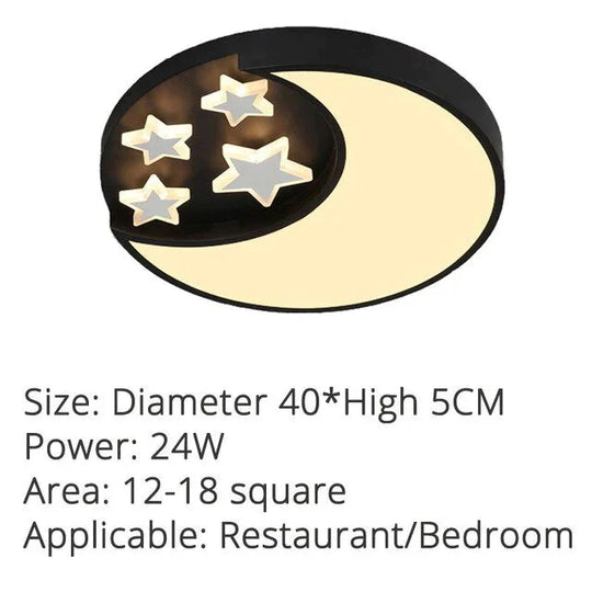 Plafonniers modernes à LED en forme d'étoiles pour salon, chambre à coucher, salle à manger, corps en fer acrylique, lampe d'intérieur pour la maison, luminaires