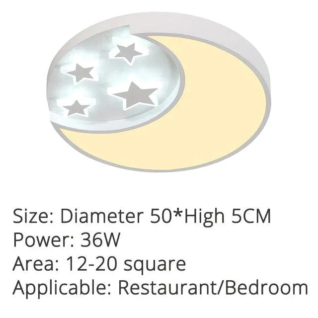 Plafonniers modernes à LED en forme d'étoiles pour salon, chambre à coucher, salle à manger, corps en fer acrylique, lampe d'intérieur pour la maison, luminaires