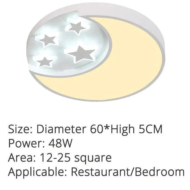 Plafonniers modernes à LED en forme d'étoiles pour salon, chambre à coucher, salle à manger, corps en fer acrylique, lampe d'intérieur pour la maison, luminaires