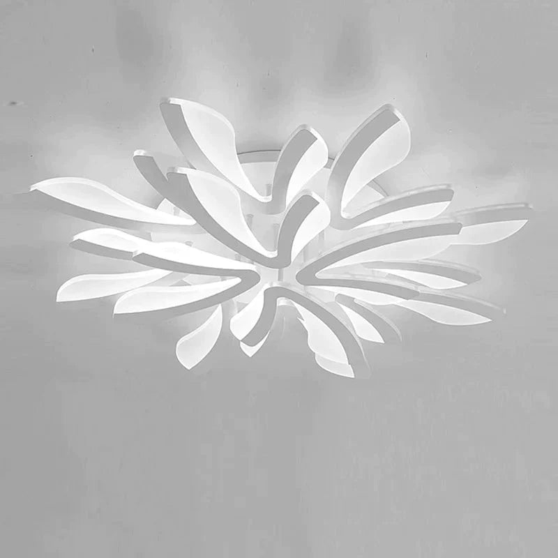 Plafonniers LED modernes noirs pour salon, salle à manger, chambre à coucher, abat-jour en acrylique, éclairage d'intérieur pour la maison