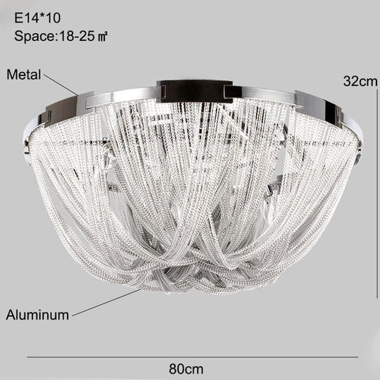 Plafonnier Moderne Pour Salle À Manger LED Plafonnier Argenté Chambre Lampes Led Pour Salon Loft Éclairage Métal Avize Chambre
