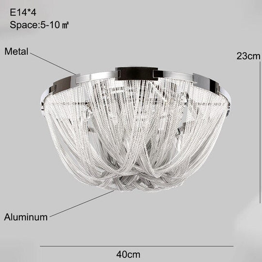 Plafonnier Moderne Pour Salle À Manger LED Plafonnier Argenté Chambre Lampes Led Pour Salon Loft Éclairage Métal Avize Chambre