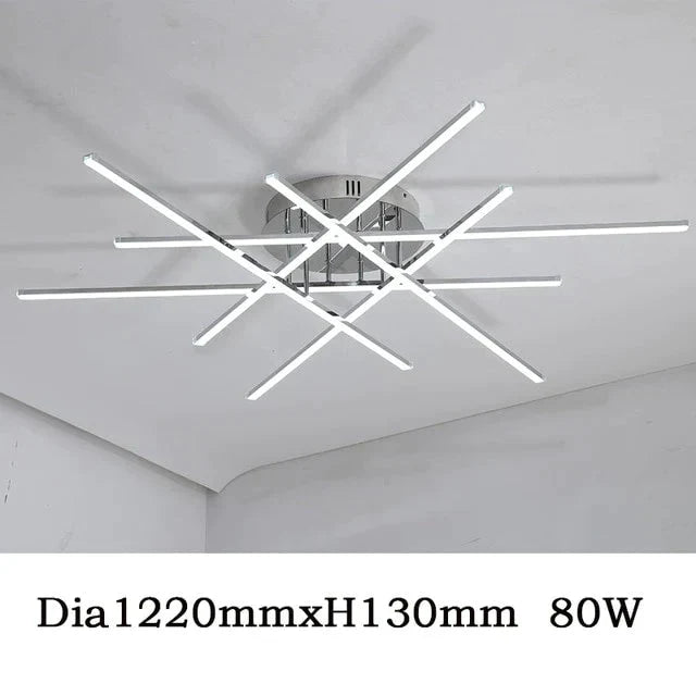 Chrome Plated Finish Modern Led Ceiling Lights For Living Room Bedroom Study Room Home Deco Ceiling Lamp