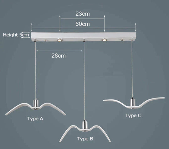 Suspension en résine représentant des oiseaux de nuit, silhouette du ciel, liberté, mouette