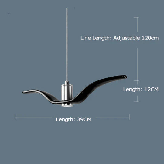 Suspension en résine représentant des oiseaux de nuit, silhouette du ciel, liberté, mouette