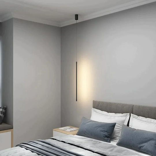 Lampes suspendues à lignes simples Lampe suspendue Éclairage Restaurant Bar Hall Lumière Lignes géométriques créatives Lumières Chambre