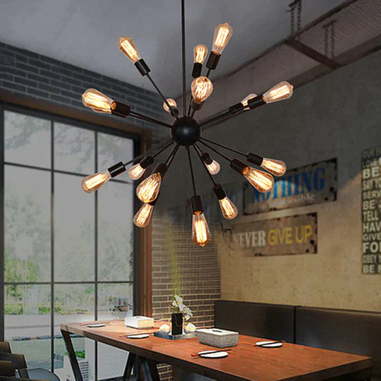 Vintage Industrial Pendant Light 12/16/18/20 Head Sputnik Pendant Lamp