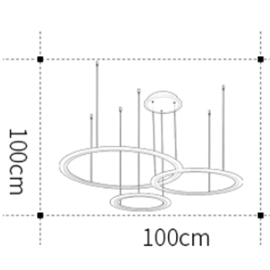 Lampe suspendue à LED moderne en forme de cercle blanc pour cuisine, salle à manger, salon, luminaires, lampe suspendue en acrylique pour montage au plafond